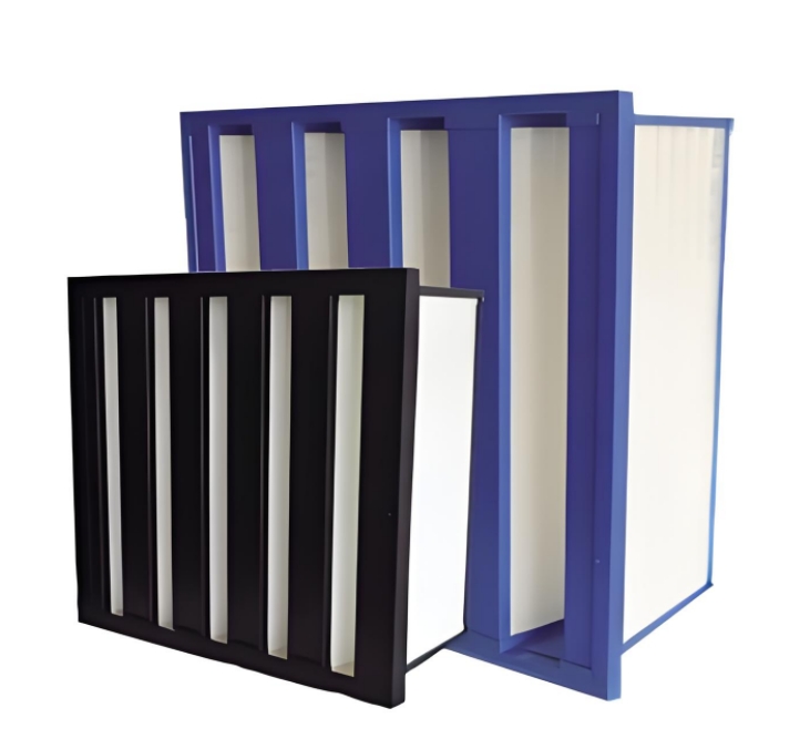 Plastic frame combined medium-effect filter